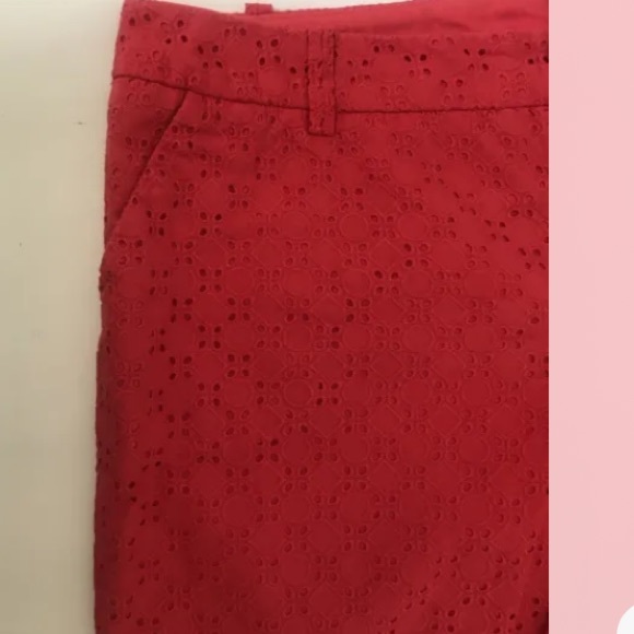 Merona Women’s Red Eyelet Sailor Shorts 8 - Picture 3 of 8